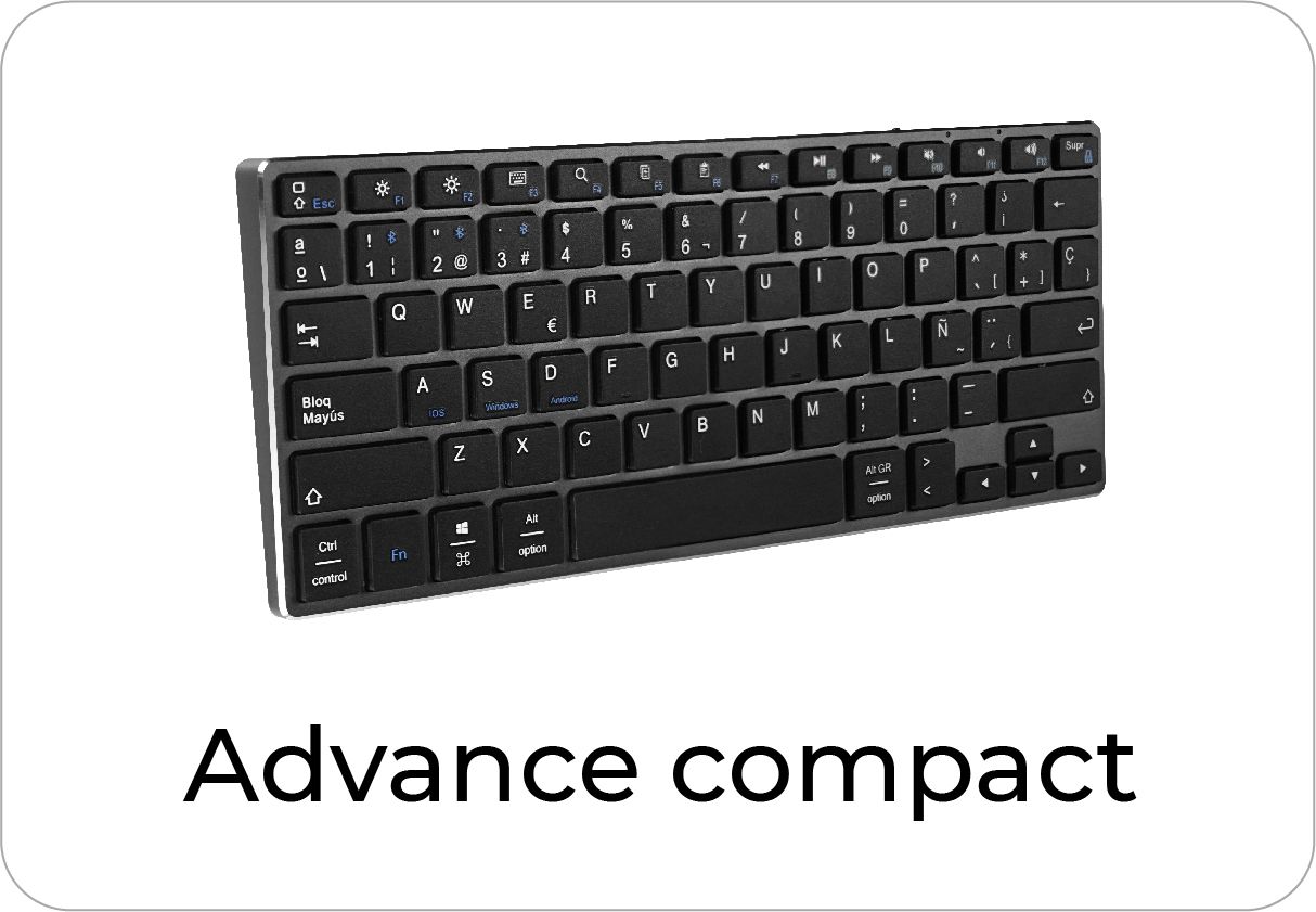 botón soporte teclado advance compact