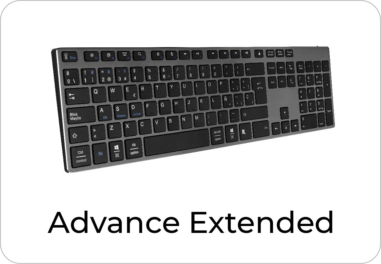 botón soporte teclado advance extended