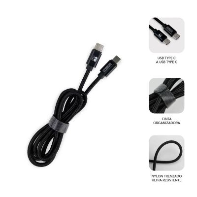 Dual PD Car Charger PD18W+2.4A + C to C cable Black