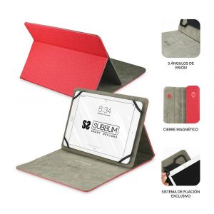 Funda Tablet Clever Stand Tablet Case 9,6″-11″ Red